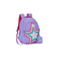 Genie Toys Lavender Genie Popstar Small Backpack for Kids,15 In-20 Ltr with Three Compartments,Side Pockets and Light Weight with Padded Shoulders