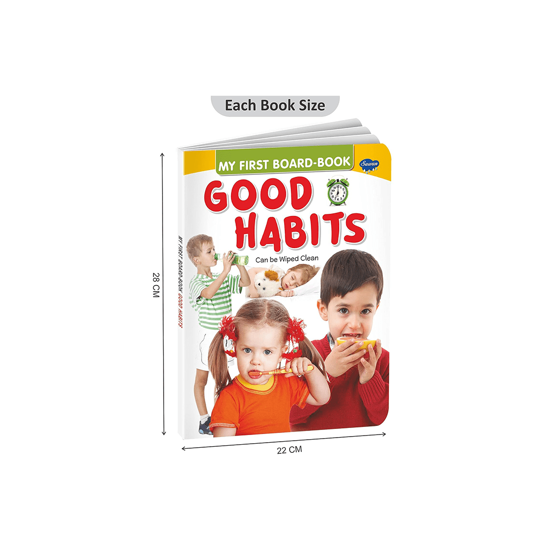 Sawan Books Sawan My First Board Books Good Habits | Big Size Board Book For Kids