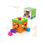 Shape Sorter Gear Box,Match & Learn Orange Colour with 4 Gears & 9 Multicolour Shapes,Fun Activity & Development,Educational Toy for Kids ( 6 Months+)