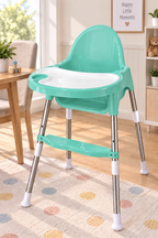 Star Baby High Chair with Tray & Footrest For New Born Babies Safety (6 Months-3 Years) Color as Per Available