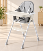 Baybee Kids High Chair with Padded Seat Removable Feeding Tray, Cup Holder & Footrest (6 Months+)