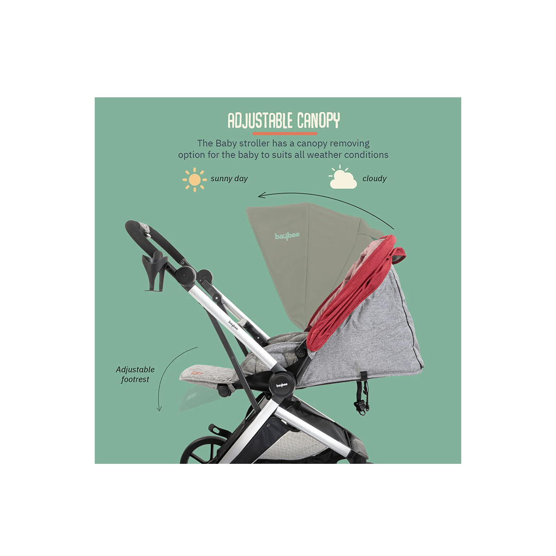 Baybee Other Gears Baybee infant Baby Pram Stroller With Aluminium Frame