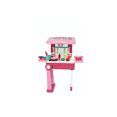 Baan Toys Toys Baan Toys 2 in 1 Little Chef Trolley Kitchen Set with Music & Light (3 Years+)