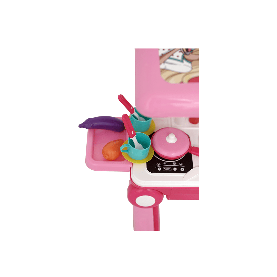 Baan Toys Toys Baan Toys 2 in 1 Little Chef Trolley Kitchen Set with Music & Light (3 Years+)