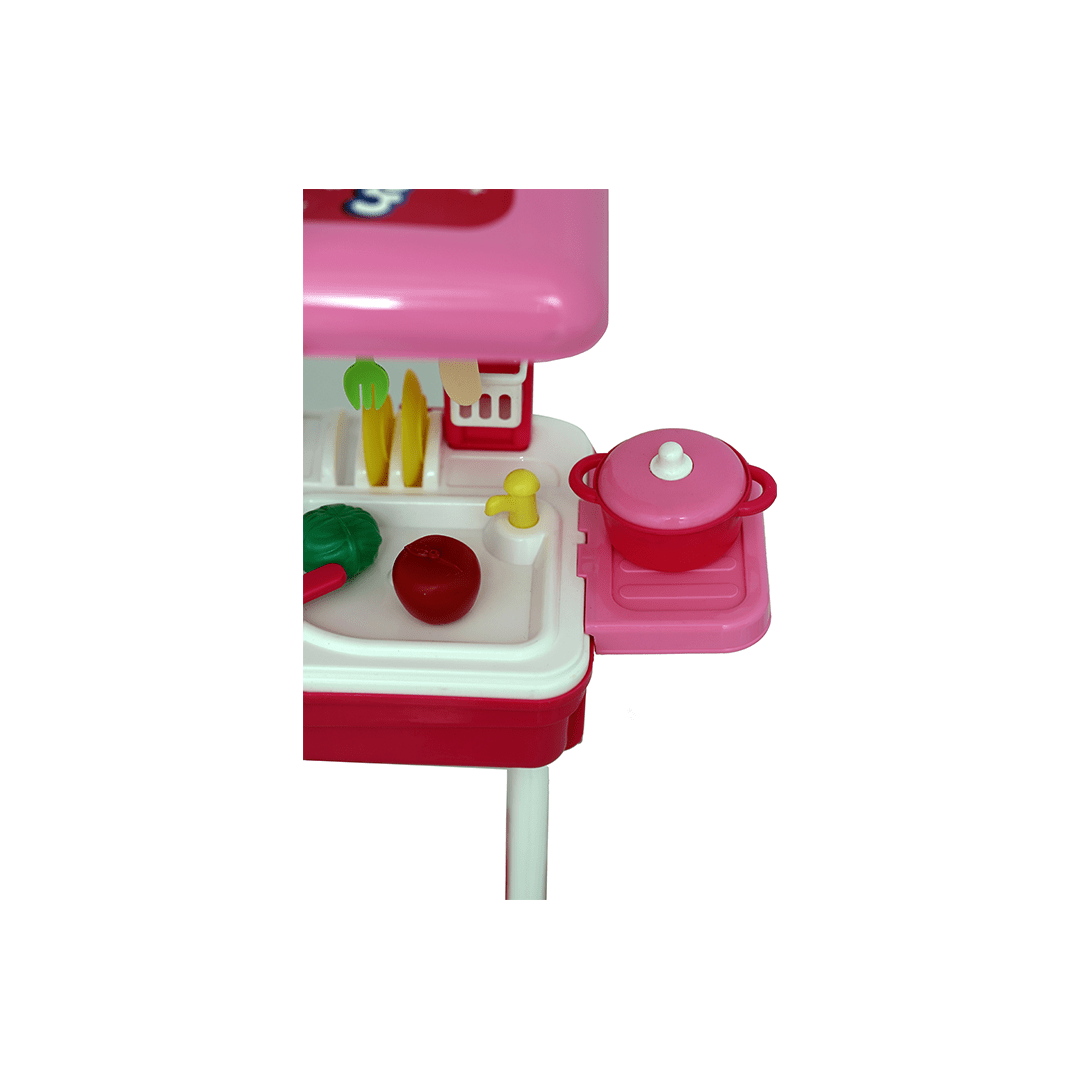 Baan Toys Toys Baan Toys 2 in 1 Little Chef Trolley Kitchen Set with Music & Light (3 Years+)