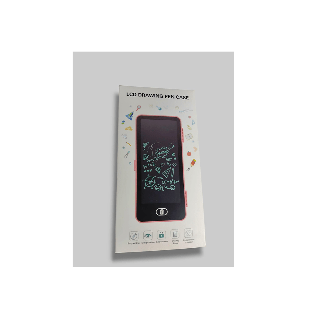 Burani Toys Toys Burani Toys LCD Drawing Pen Case – 11.5 x 21.5 cm, Easy Writing with Eye Protection, Lock Screen, One-Key Erase For Kids