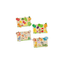 Little Berry Toys Little Berry My First Wooden Knob and Peg Puzzle Tray Set of 4 Multicolour - 2 Years+