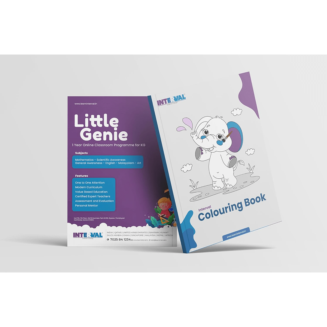 INTERVAL Books Little Genie Kindergarten Colouring Book Text Book for Children Age 2–5 Years | Early Learning Books | KG books for kids
