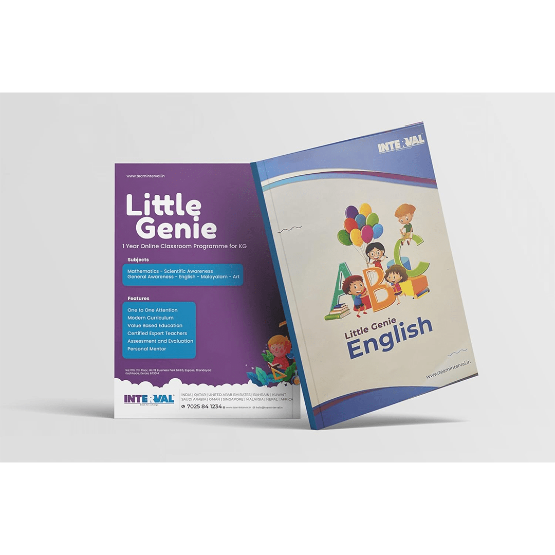 INTERVAL Books Little Genie Kindergarten English Text Book for Children Age 2–5 Years | Early Learning Books | KG books for kids
