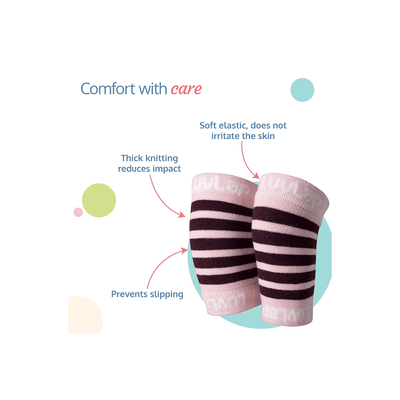 LuvLap Other Gears LuvLap Baby Elbow Guards for Crawling Babies, 2 Pairs, Anti Slip Elbow Pad For Kids