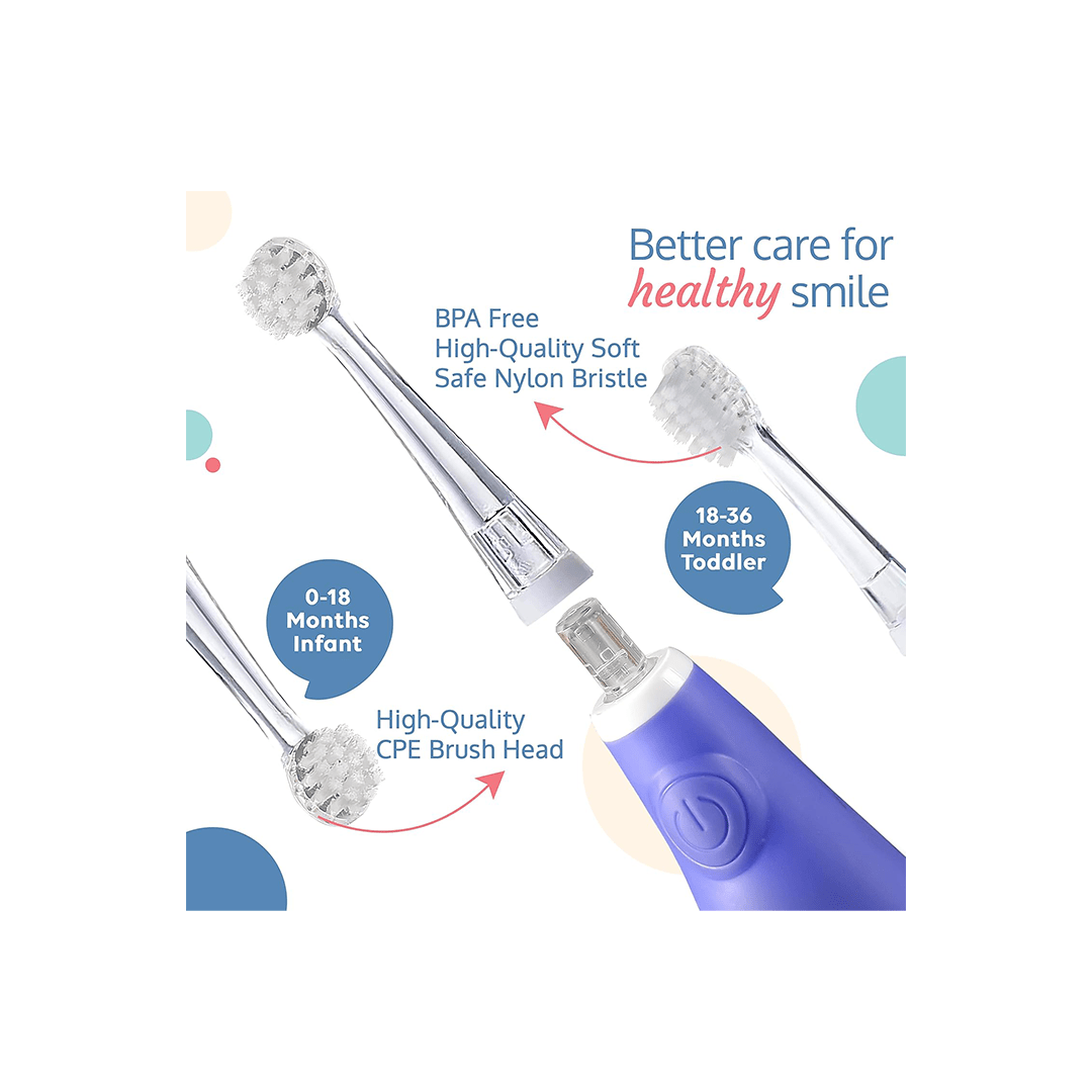 LuvLap Baby Care LuvLap Joy Baby Sonic Infant and Toddler Electric Toothbrush