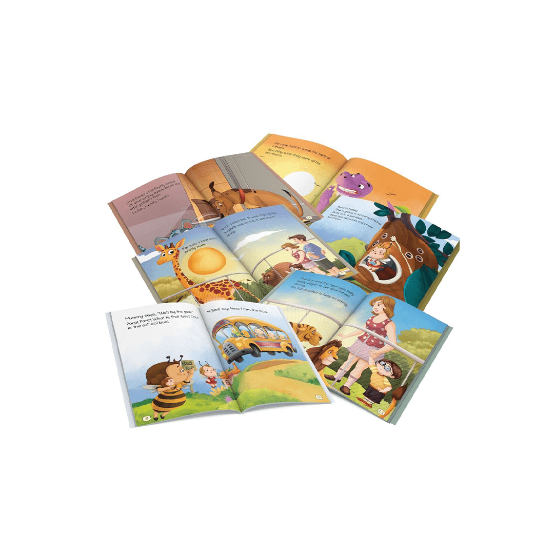 Maple Press Books Maple Press Story Books for Kids - Second Reader (Illustrated) (Set of 6 Books) - Phonic stories - Bedtime Stories - 3 Years to 6 Years Old