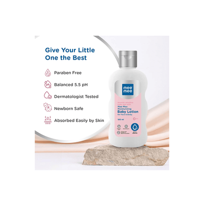 Mee Mee Baby Care Mee Mee Moisturizing Baby Lotion for Face & Body Contains Shea & Cocoa Butter ( 1 Months - 2 Years)