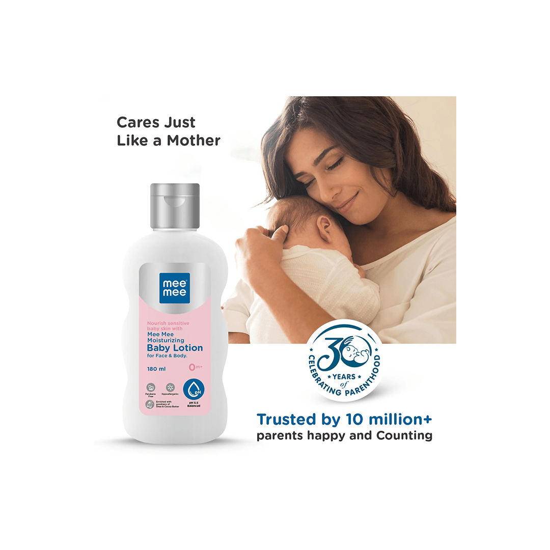 Mee Mee Baby Care Mee Mee Moisturizing Baby Lotion for Face & Body Contains Shea & Cocoa Butter ( 1 Months - 2 Years)