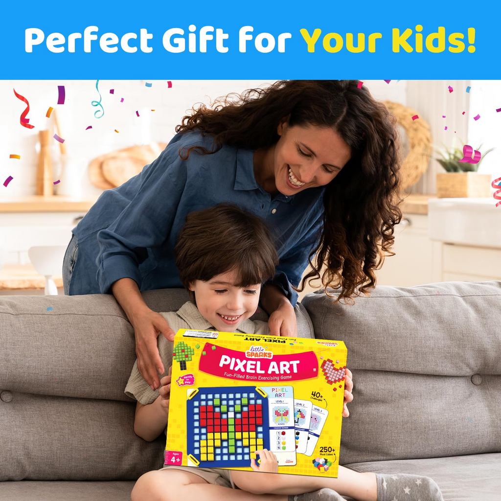 Smartivity Pixel Art Puzzle for Kids,Educational Toy,Build 40+ Creative Brain Puzzles (4-8 Years)