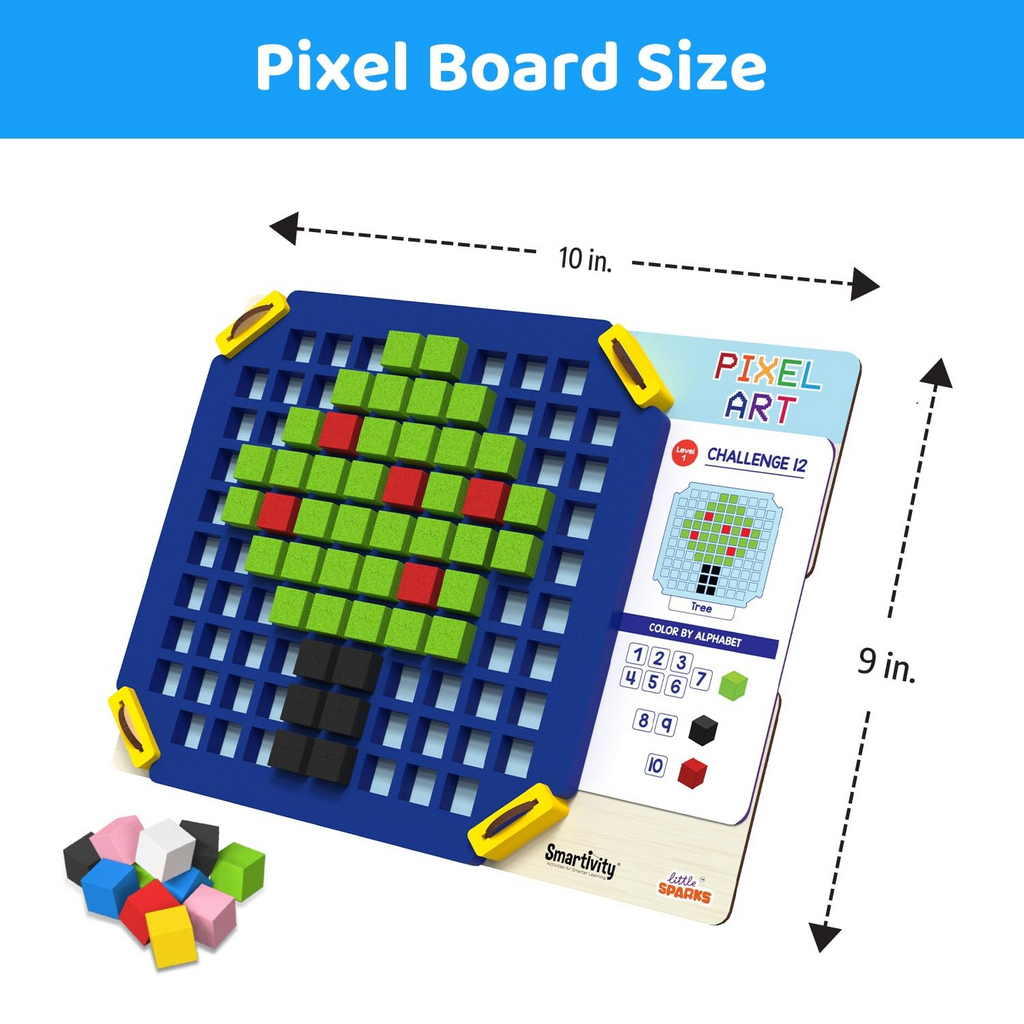 Smartivity Pixel Art Puzzle for Kids,Educational Toy,Build 40+ Creative Brain Puzzles (4-8 Years)