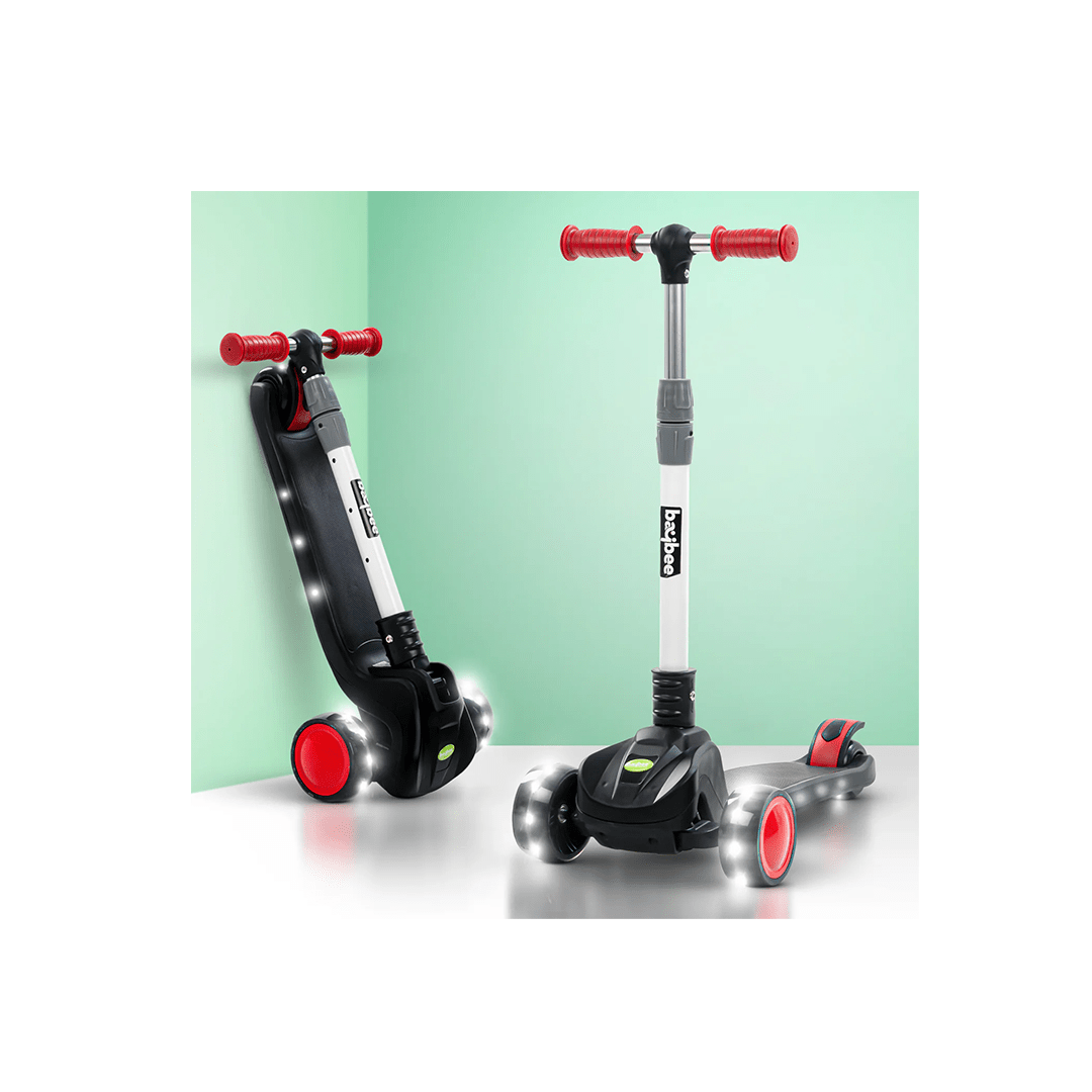 Baybee Toys Baybee Phantom Skate Scooter for Kids, Foaldble 3 Wheel Kids Scooter with 3 Height Adjustable & Music
