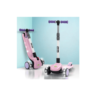 Baybee Toys Baybee Phantom Skate Scooter for Kids, Foaldble 3 Wheel Kids Scooter with 3 Height Adjustable & Music