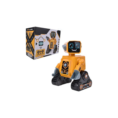 JB Robot Engineering Multifunction Intelligent Programmable Robot with Engineering Tools Toys, Singing, Dancing, Moonwalking, and LED Eyes, Gesture Sensing Robot Kit