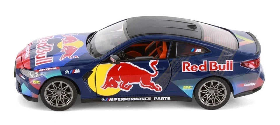 CCA 1:24 Redbull Livery BMW M4 DTM Die-Cast Car with Openable Hood & Doors