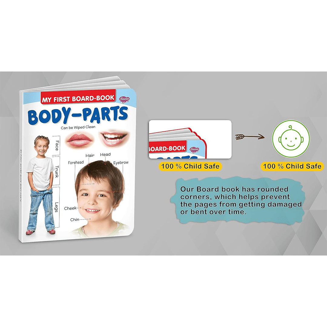 Sawan Books Sawan My First Board Books Body-Parts | Big Size Board Book For Kids