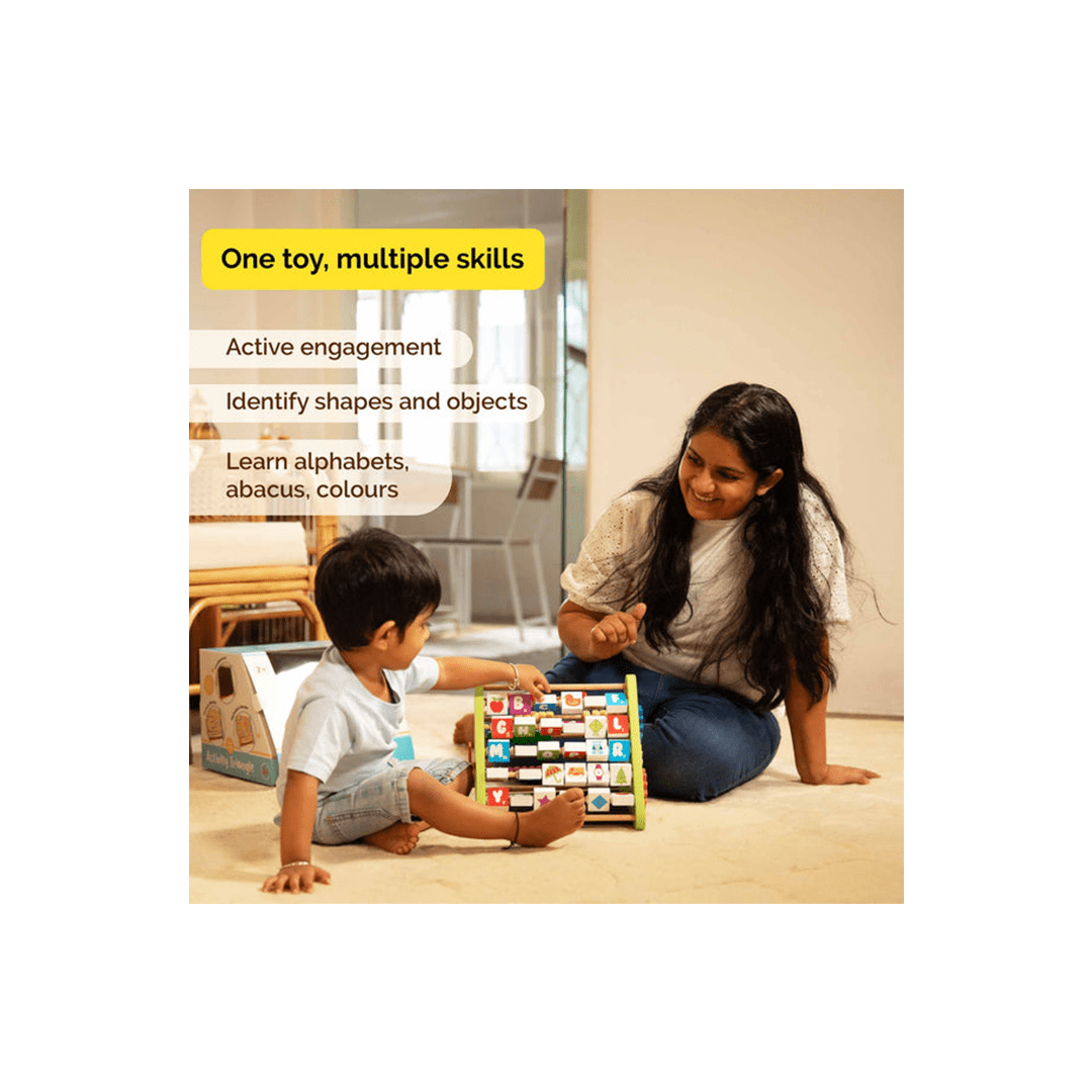 Shumee Toys Shumee Wooden 5-In-1 Activity Triangle - Learning Toy (2 Years+)