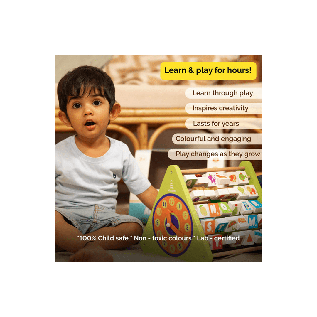 Shumee Toys Shumee Wooden 5-In-1 Activity Triangle - Learning Toy (2 Years+)