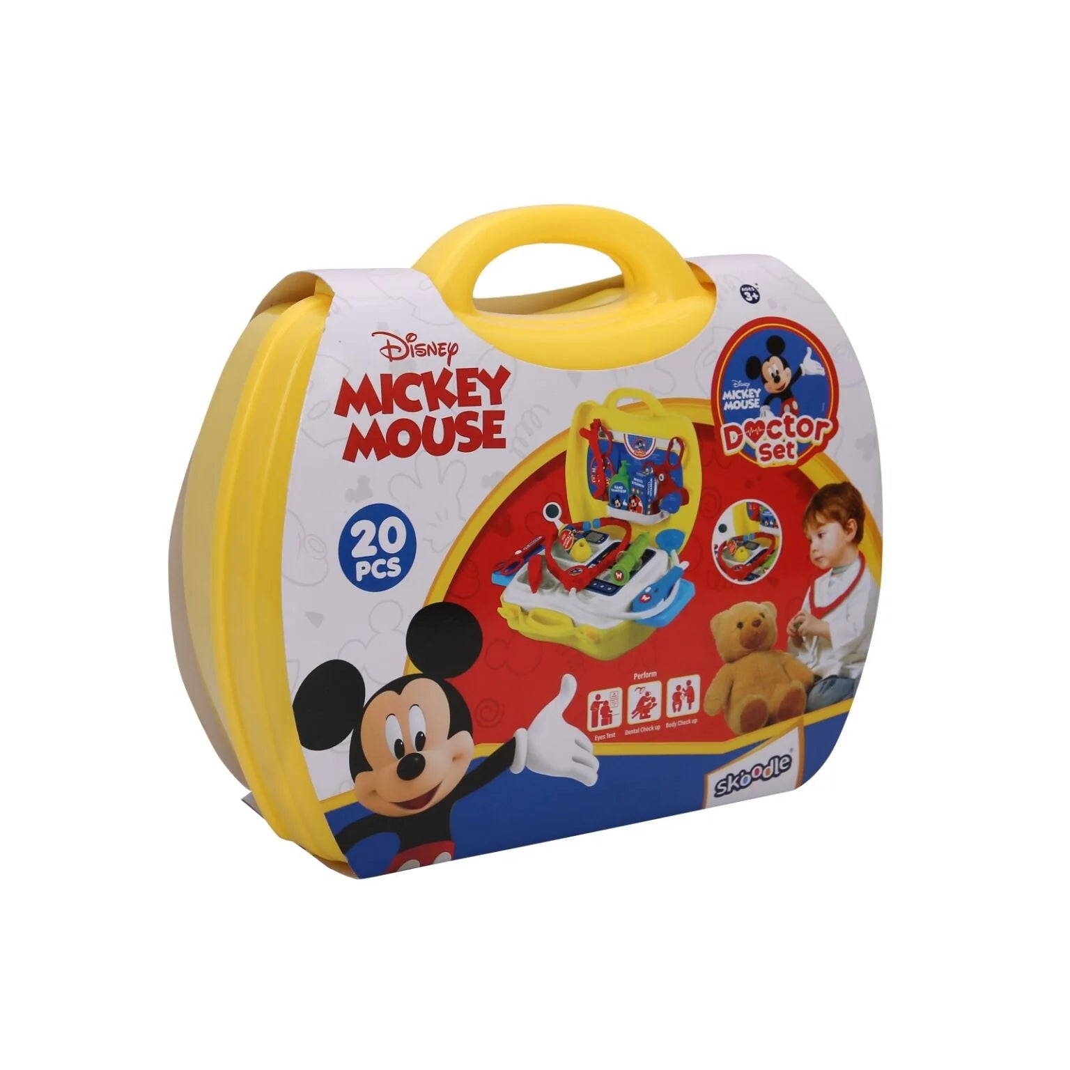 Skoodle Disney Mickey Doctor Set - Kids Medical Role Play Sets For Kids (3 Years+)