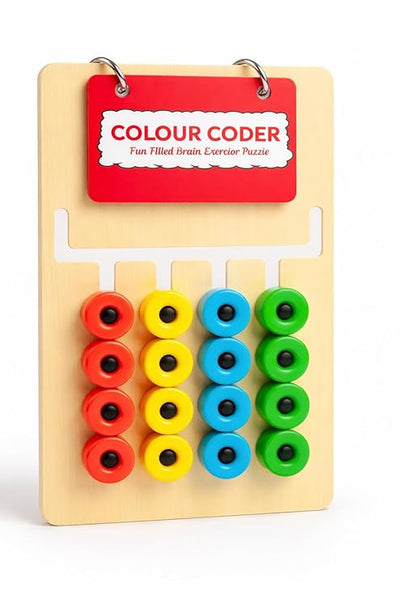 Kids Montessori Slide Puzzle | Color & Pattern Matching Learning Toys for Kids 3-8 Years |Preschool Activity Learning & Logic Brain Game | Travel Friendly Birthday Gift for Boys & Girls