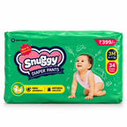 Snuggy Baby Diaper Pants Medium, 6-11 kgs, Rapid Absorption, Anti - Bacterial