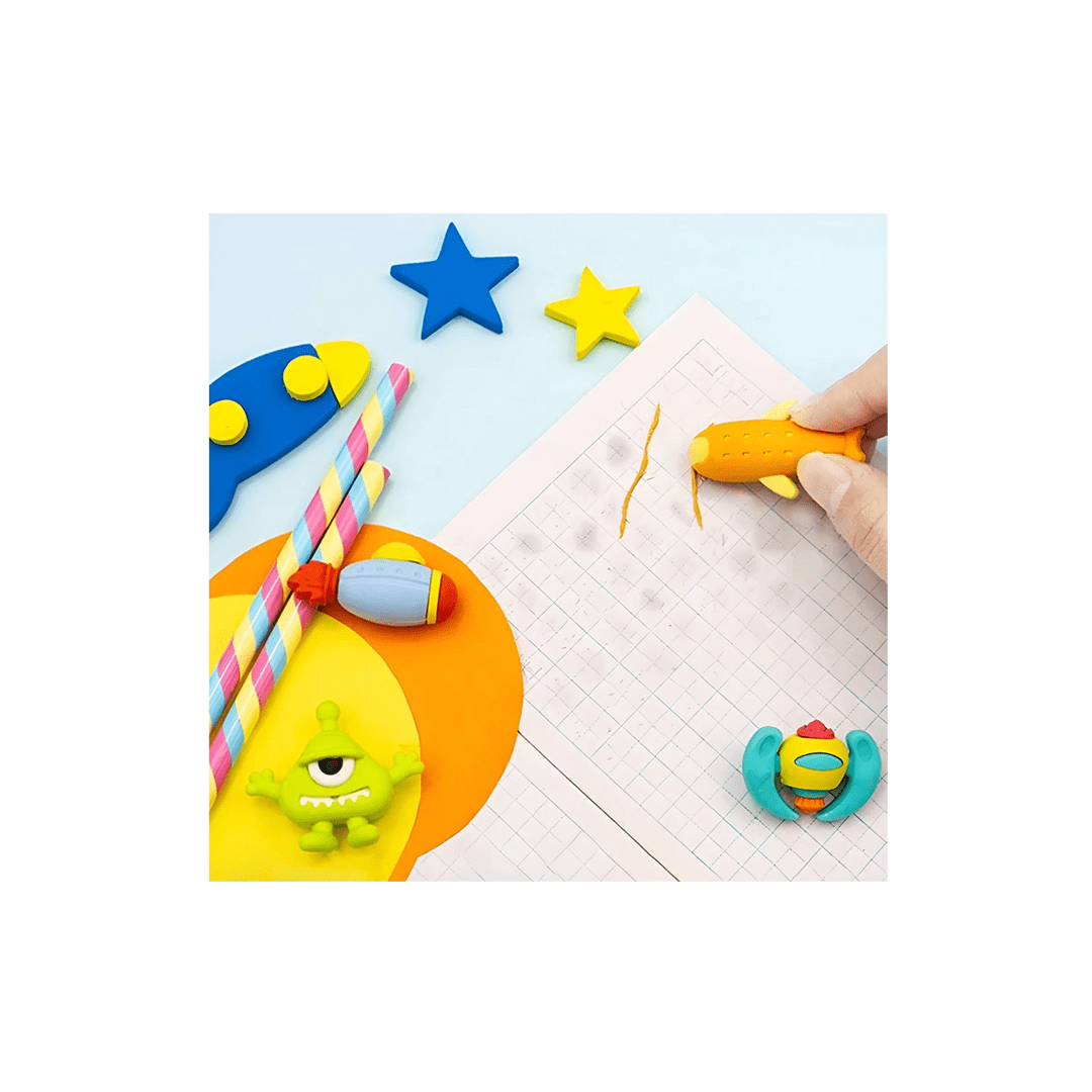 Burani Toys Toys Space Force Eraser - Set of 6