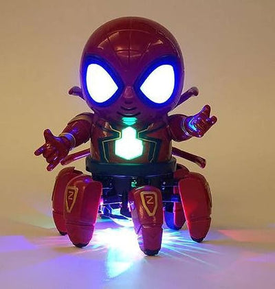 MM Toys Robot Octopus Shape Colorful Music Flashing Lights Dance Toy Spider Robot All Direction Movement for Kids Boys Girls Birthday Gift