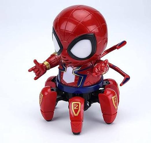 MM Toys Robot Octopus Shape Colorful Music Flashing Lights Dance Toy Spider Robot All Direction Movement for Kids Boys Girls Birthday Gift