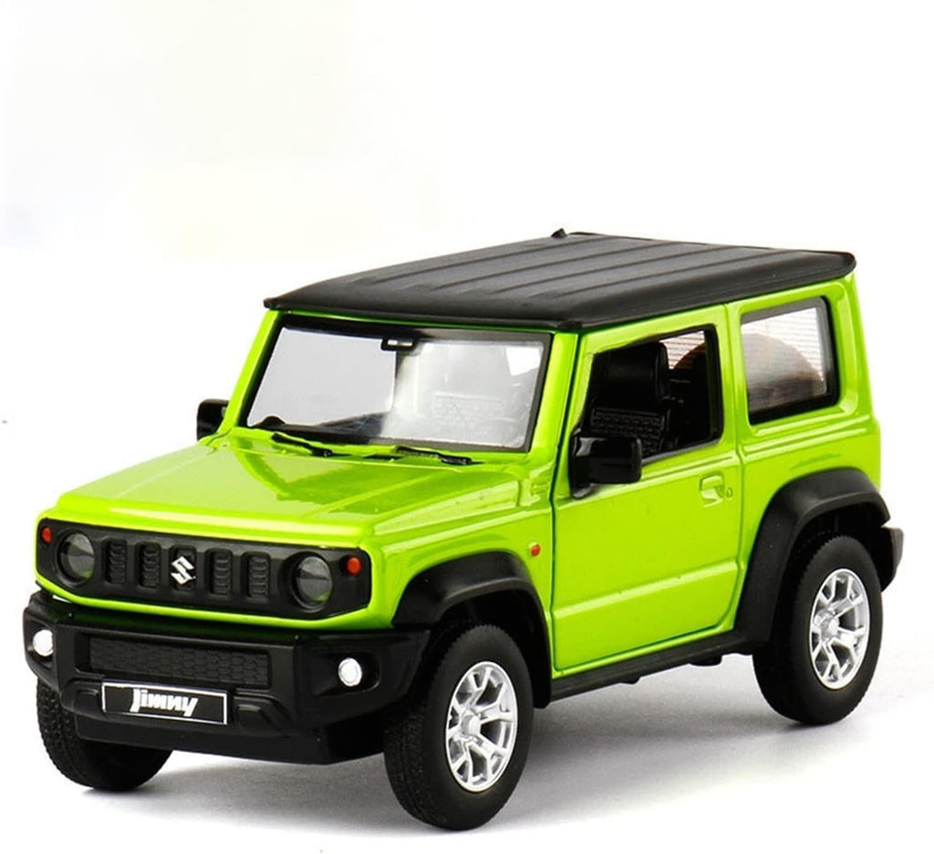 1:18 Scale Suzuki Jimny Diecast Model Car – Metal Toy Car with Openable Doors, Hood & Trunk, Pull Back Action, Realistic Miniature