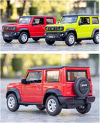 1:18 Scale Suzuki Jimny Diecast Model Car – Metal Toy Car with Openable Doors, Hood & Trunk, Pull Back Action, Realistic Miniature