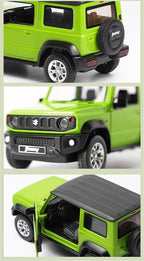 1:18 Scale Suzuki Jimny Diecast Model Car – Metal Toy Car with Openable Doors, Hood & Trunk, Pull Back Action, Realistic Miniature