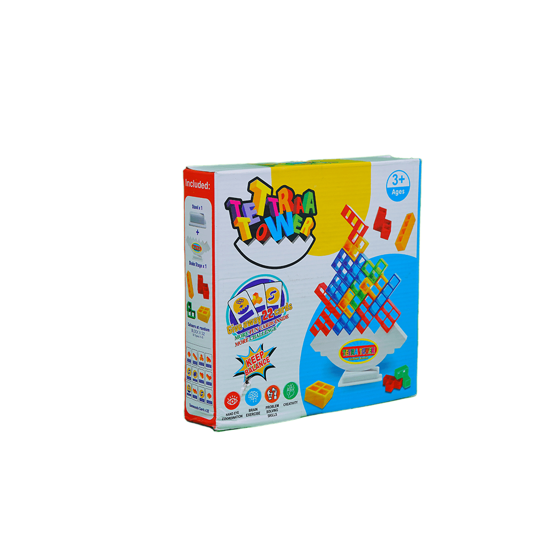 Baan Toys Toys Baan Toys Tetra Tower Balance Game, Swing Stack Balance Toy for Kids - Color May Vary (3 Years+)