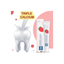 Mee Mee Baby Care Mee Mee Fluoride-Free Mild Toddler Toothpaste with Triple Calcium Strawberry Flavor, 70gms( 1 Month+ )