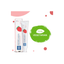 Mee Mee Baby Care Mee Mee Fluoride-Free Mild Toddler Toothpaste with Triple Calcium Strawberry Flavor, 70gms( 1 Month+ )