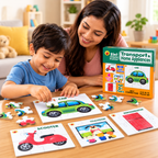 Kids 2 in 1 Jigsaw Puzzle, Problem solving, Brain Development Educational Puzzle for Kids (3 Years+)