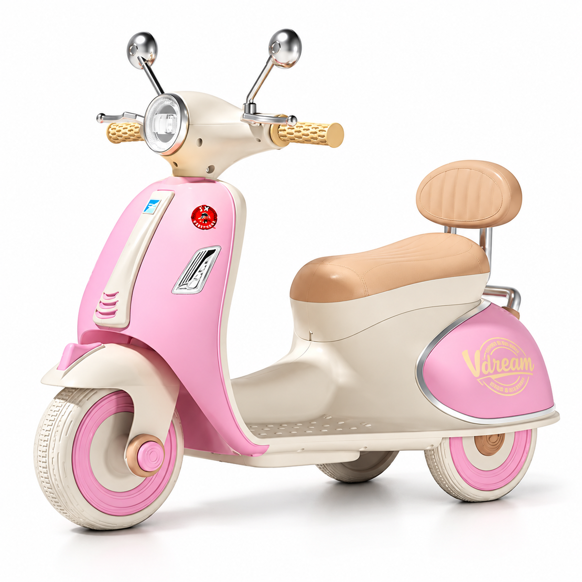 Star Vintage Vespa Battery Operated Bike for Kids, Ride on Toys Kids Bike Scooty Double Motor with Remote Control | Baby Rechargeable Battery Bike | Electric Bike for Kids (2 Years+) Color as Per Availability