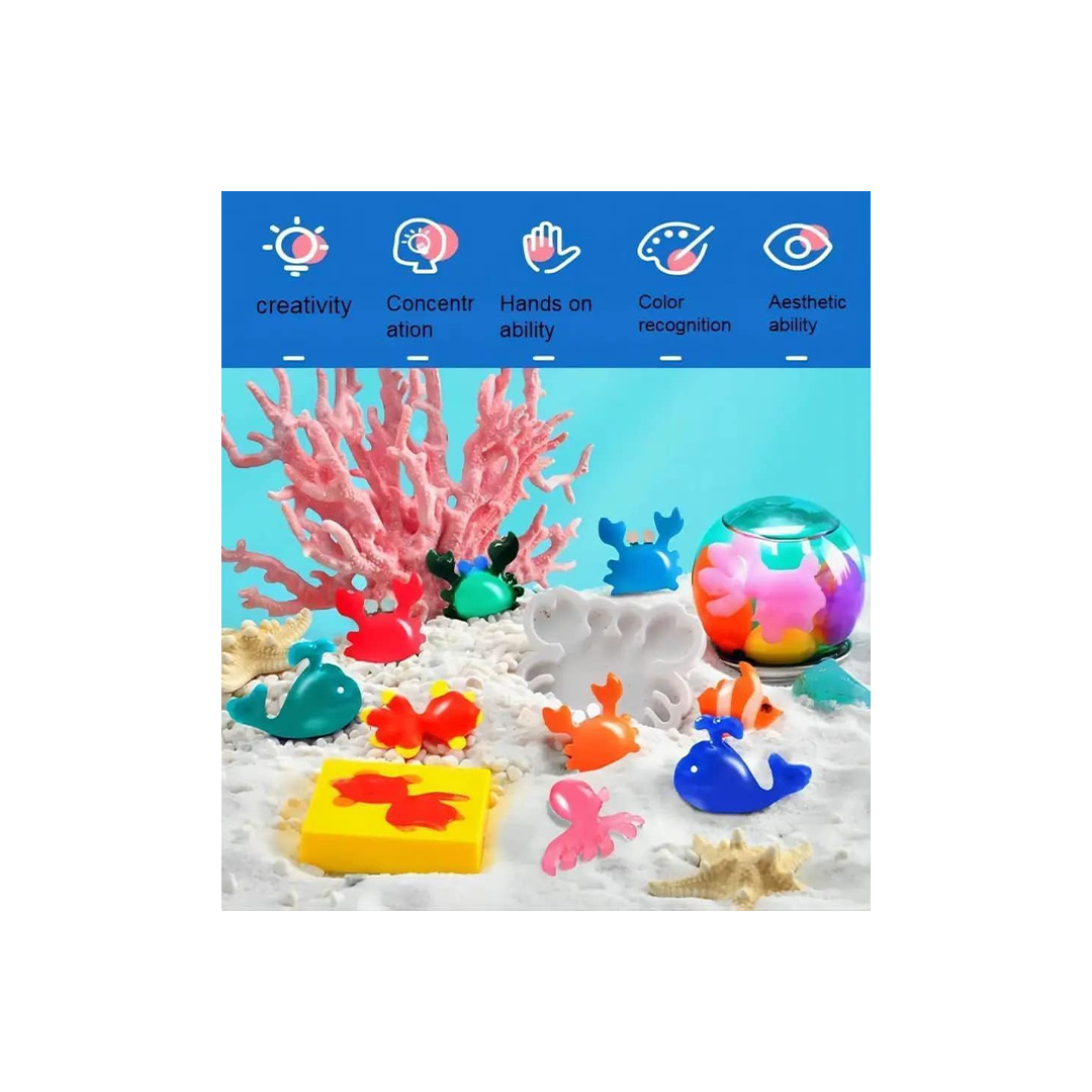 Burani Toys Magic Water ELF Toys, Creative 3D Handmade Magic Gels Toys Homemade DIY Handmade Material Kit